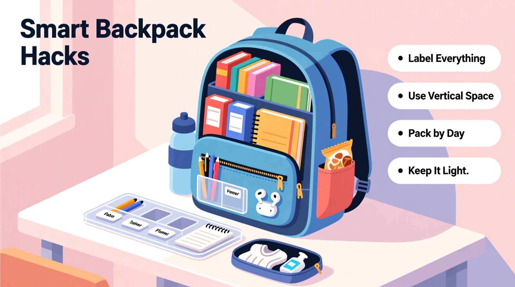 smart strategies to organize a school backpack for maximum efficiency and ease