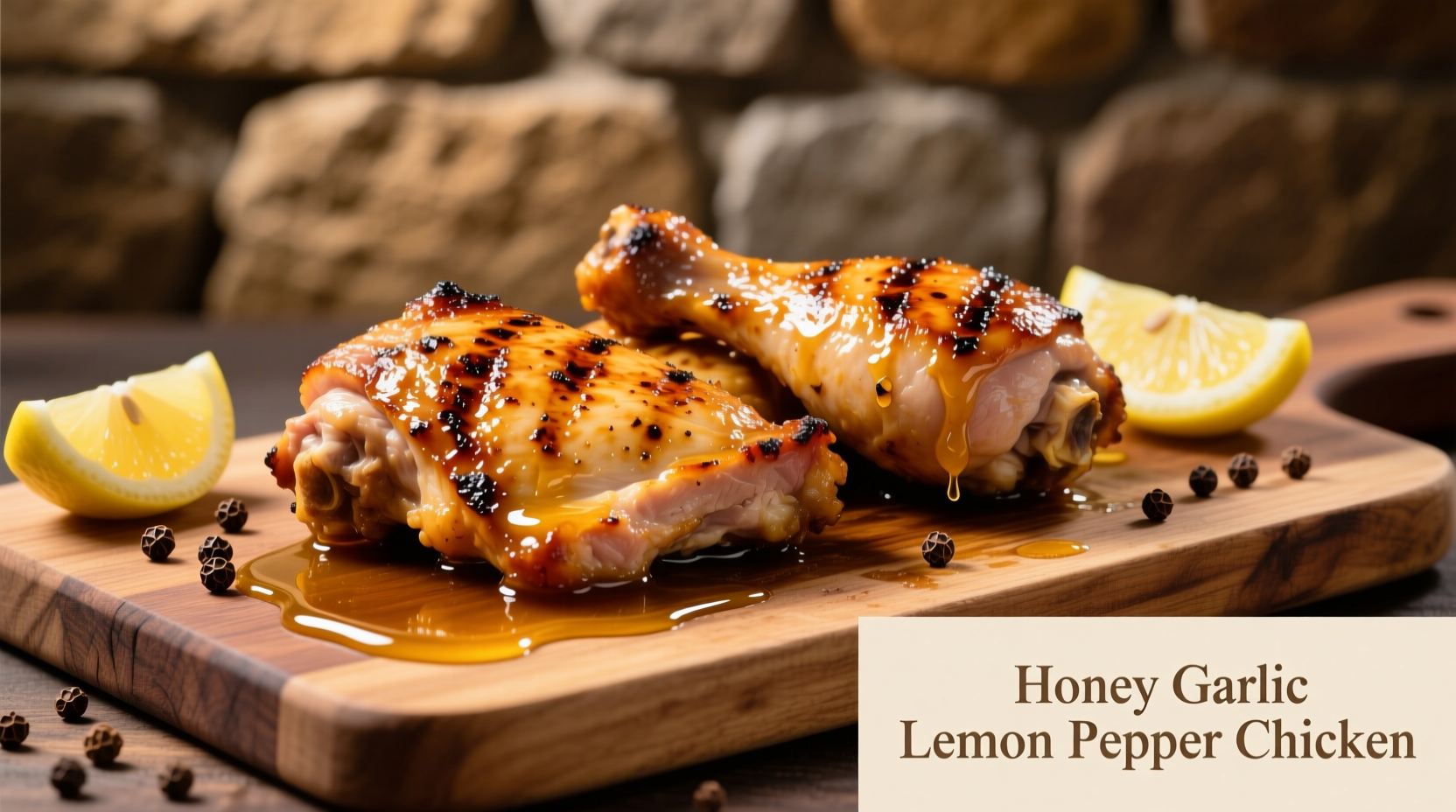 honey garlic lemon pepper chicken thighs