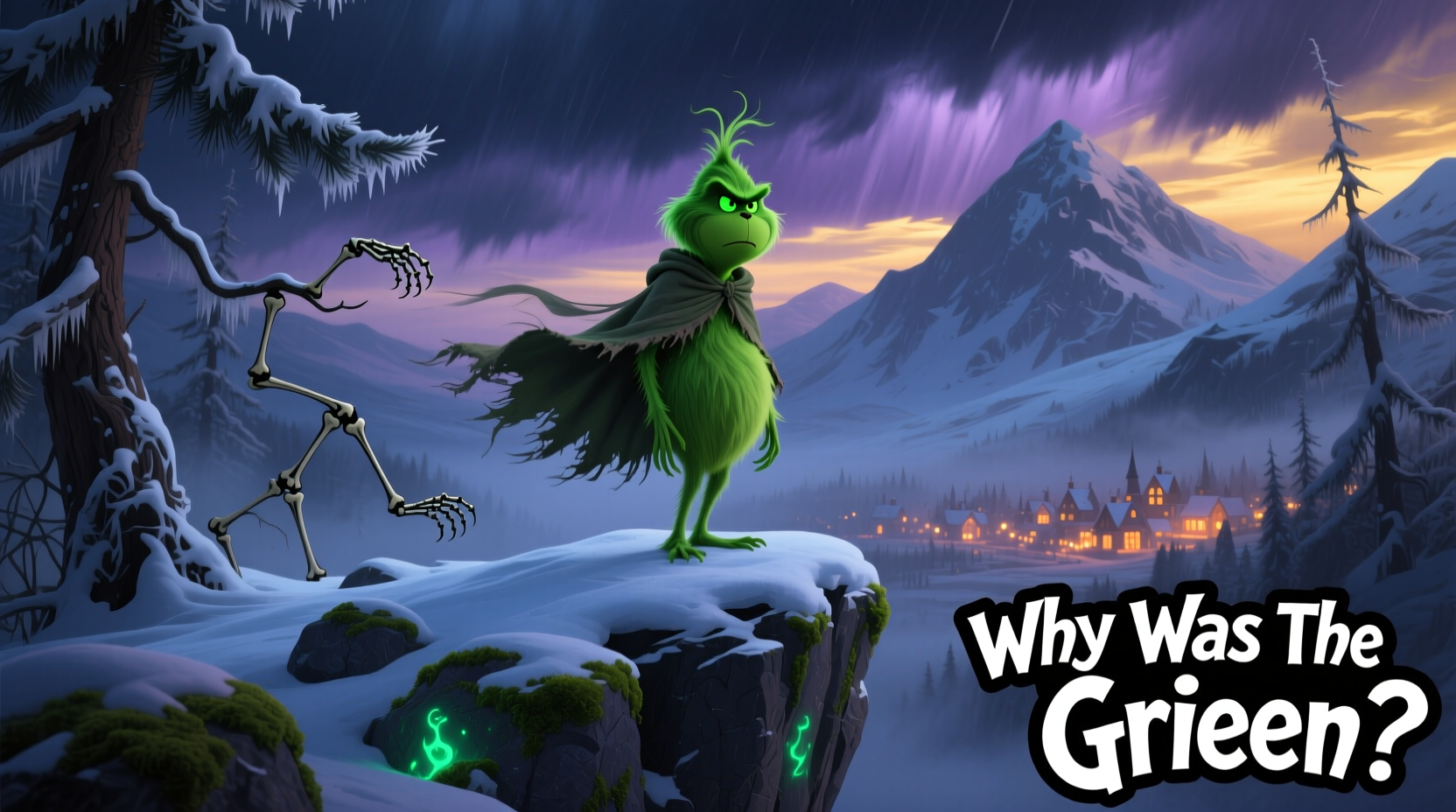 why was the grinch green origins color palette explained