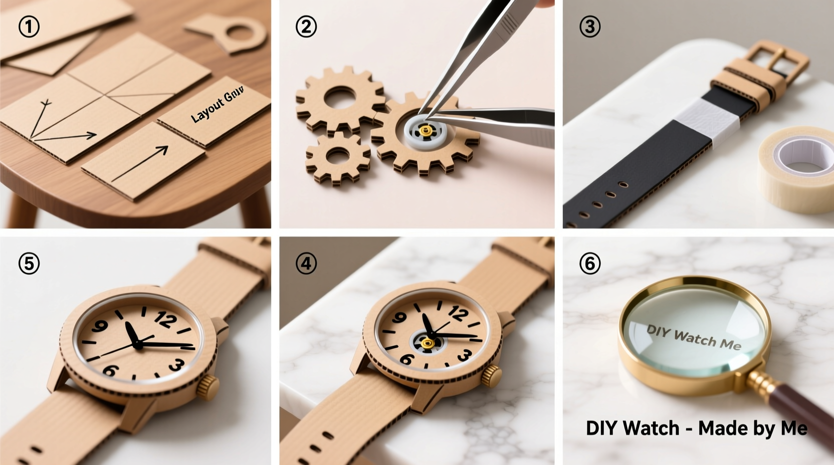 crafting a stylish diy cardboard watch step by step guide for beginners