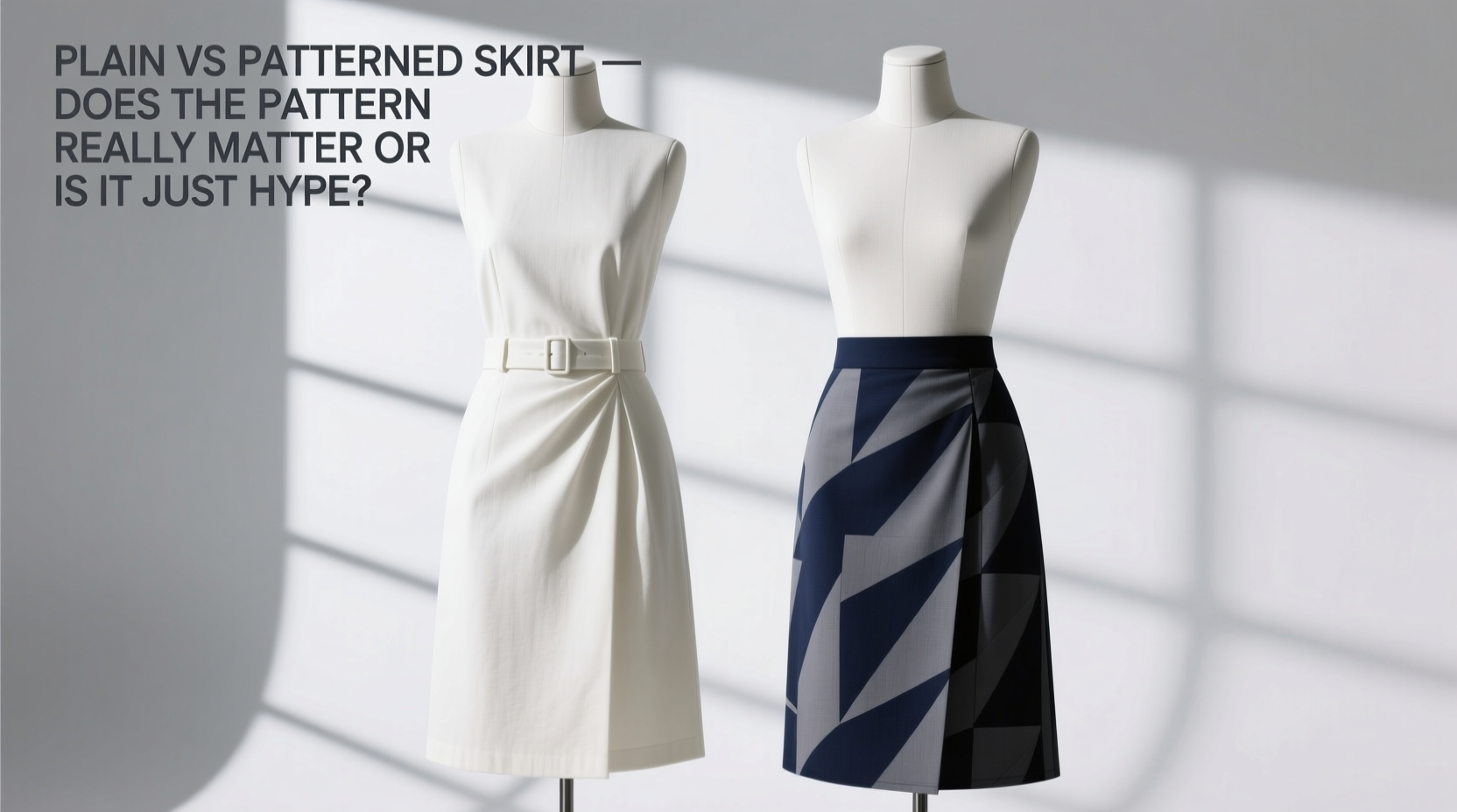 plain vs patterned skirt does the pattern really matter or is it just hype