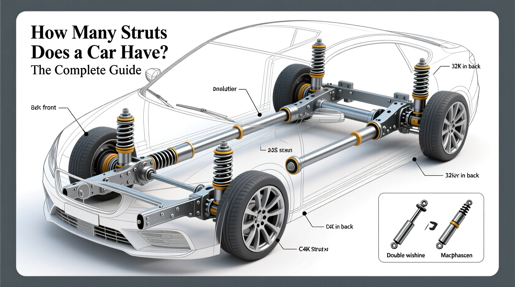 how many struts does a car have