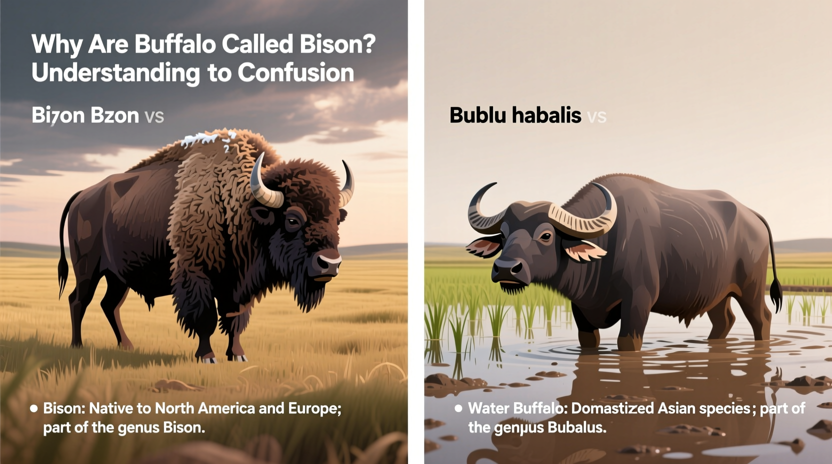 why are buffalo called bison understanding the confusion