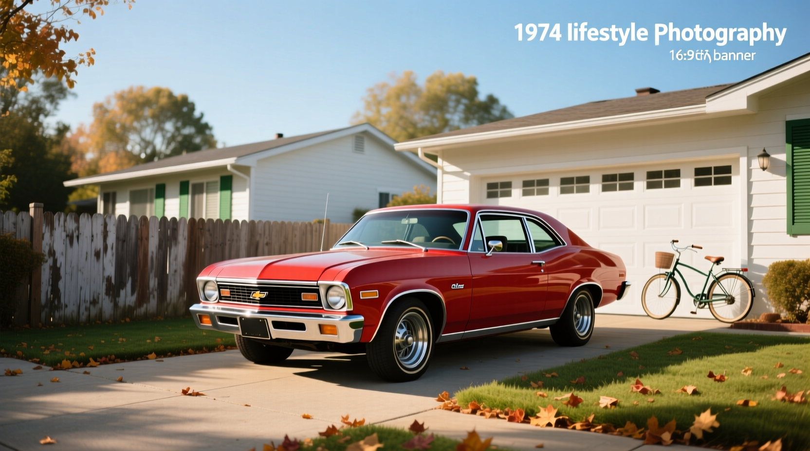 1974 Chevrolet Nova hatchback parked on city street