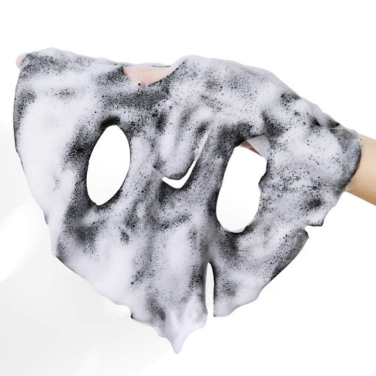 Wholesale private label amino acid bamboo charcoal foam facial mask