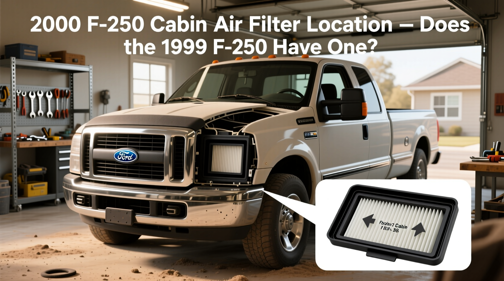 2000 Ford F250 cabin air filter replacement process