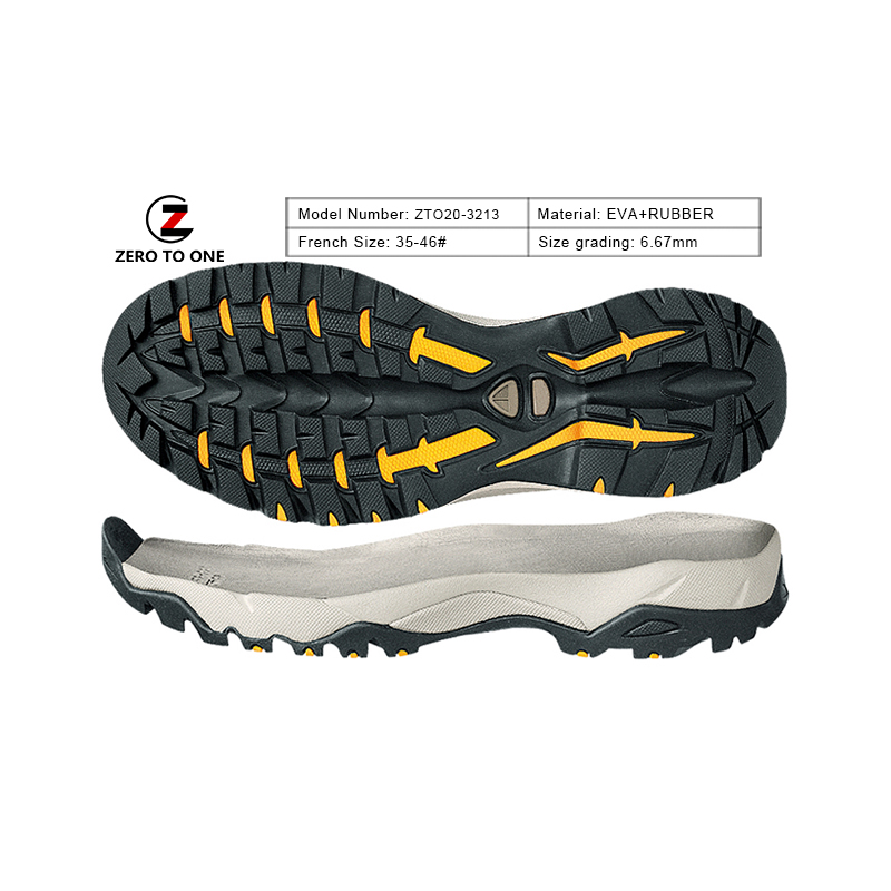 锦江品牌新款高档户外露营运动鞋鞋底女士纹理eva橡胶鞋底