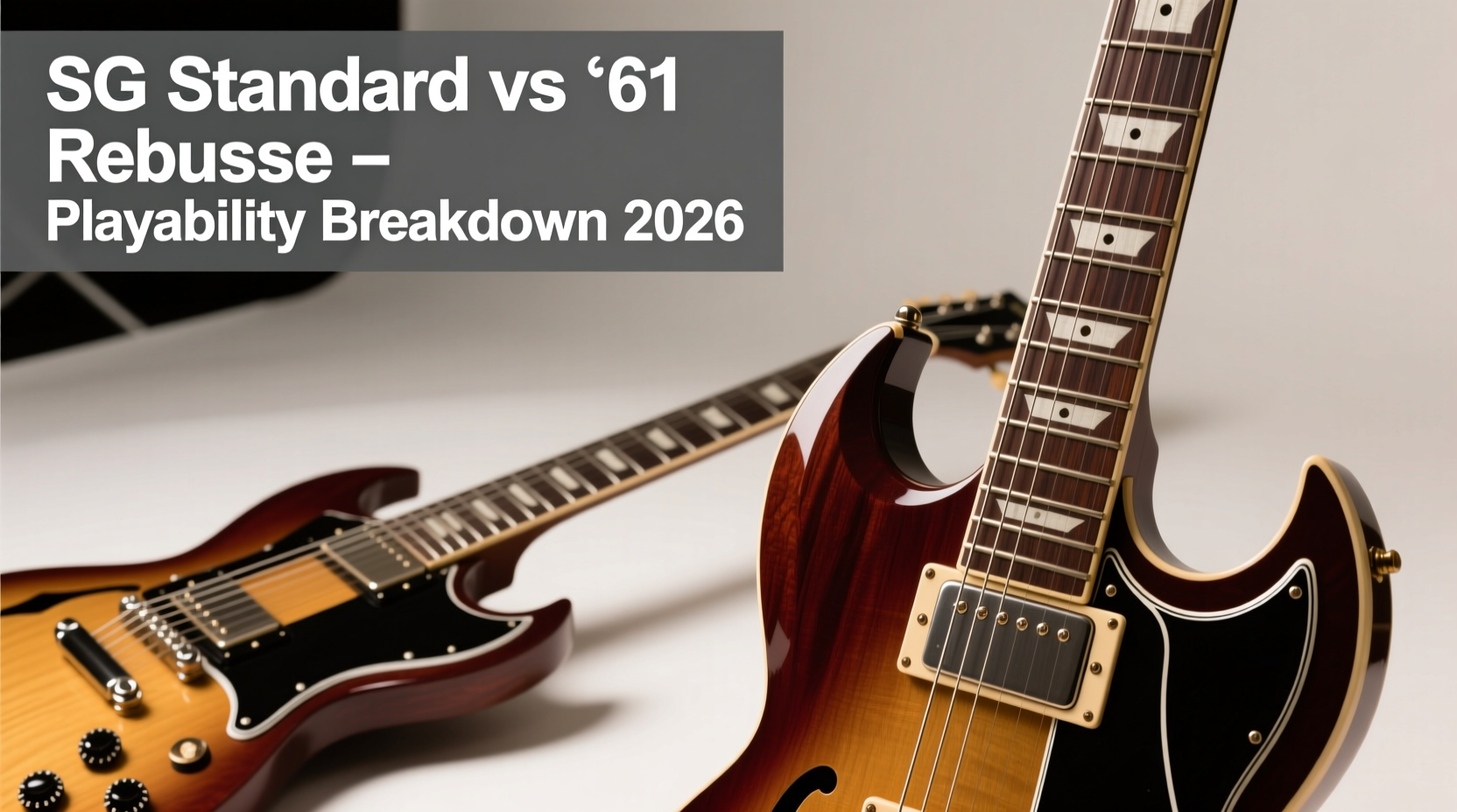 Gibson SG Standard vs ’61 Reissue for New Beginners in 2026: Neck Profile, Fretboard Radius, and Factory Setup Differences That Affect Playability