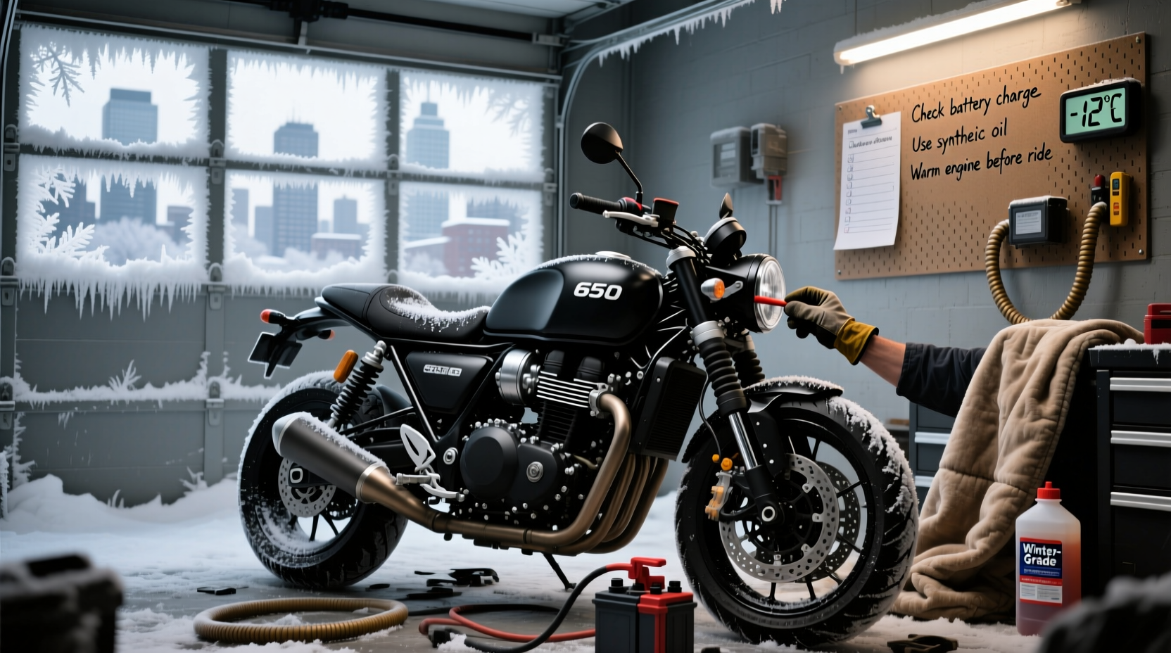 Cold Storage Motorcycle How to Maintain a 650cc Motorcycle in Cold Climates: A Practical Guide