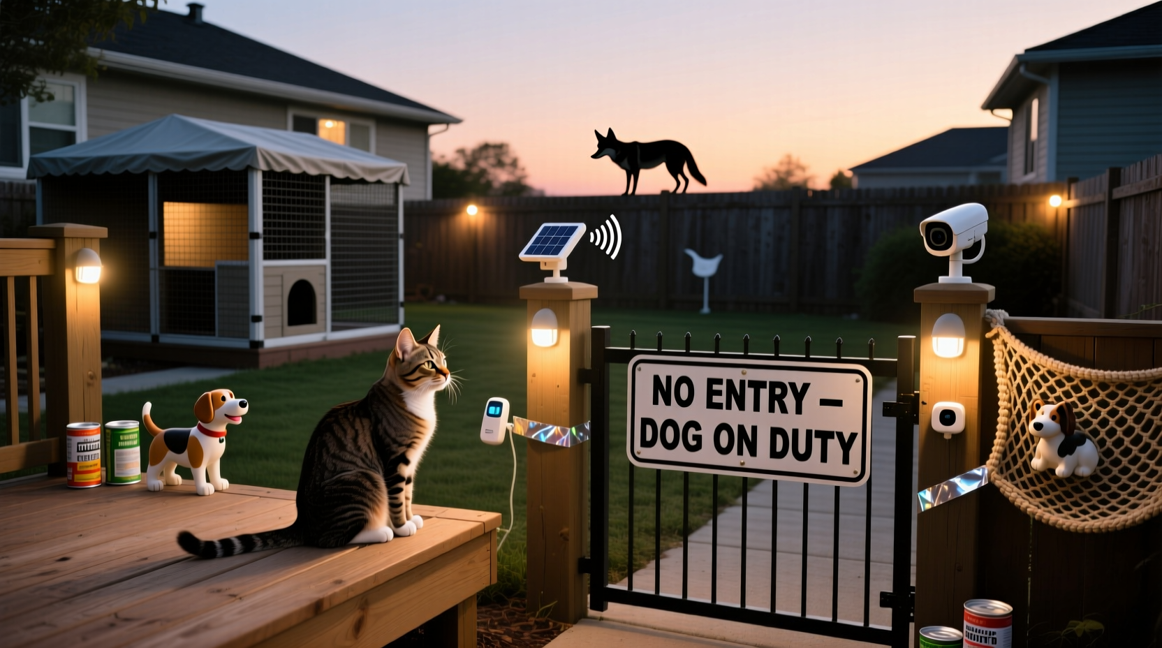 effective strategies to keep your cat safe and discourage coyotes from marking your home