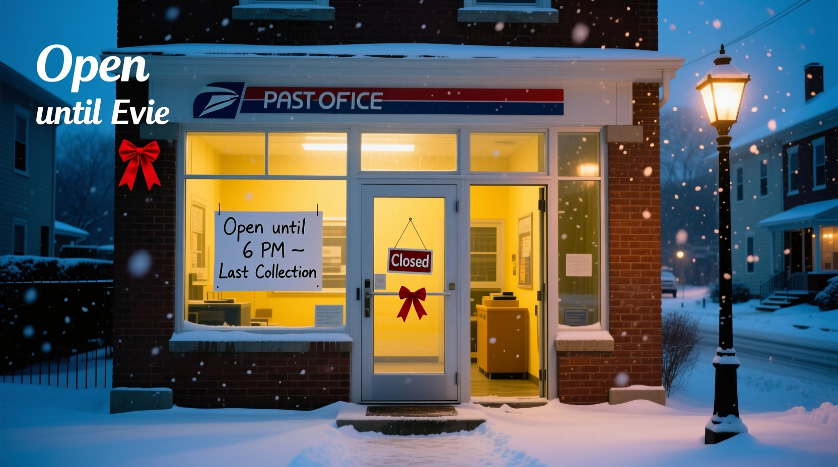 is the post office open on xmas eve