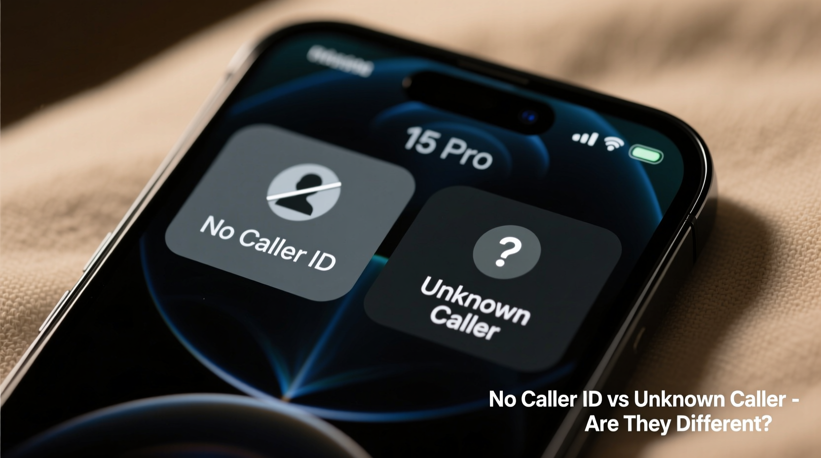 iphone showing no caller id vs unknown caller are they really different or is my phone glitching