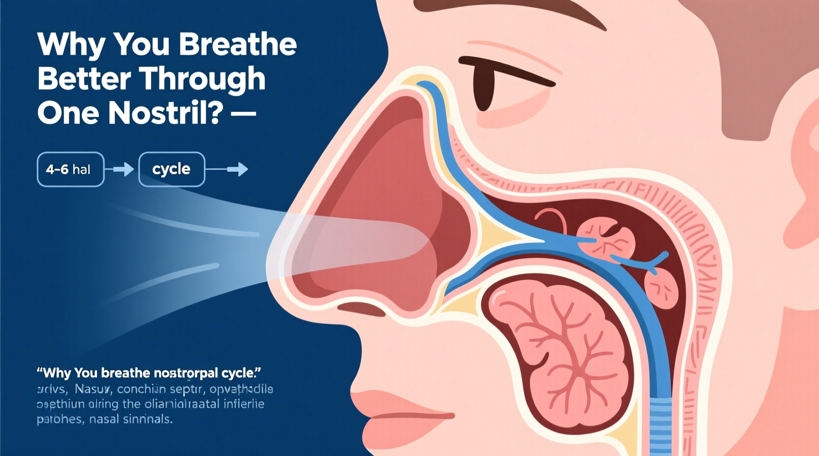 why can i breathe better through one nostril common causes