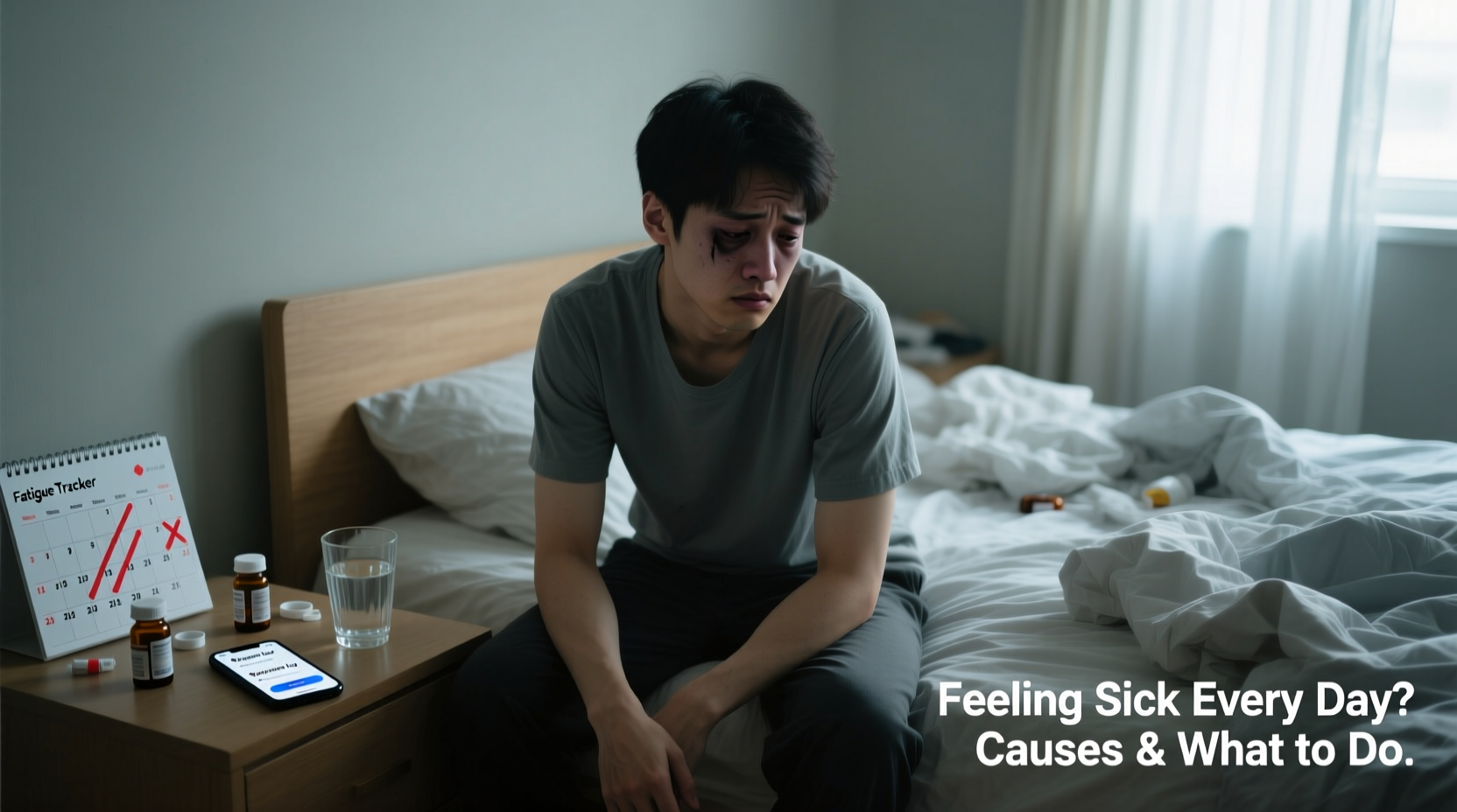 feeling sick every day possible causes and what to do