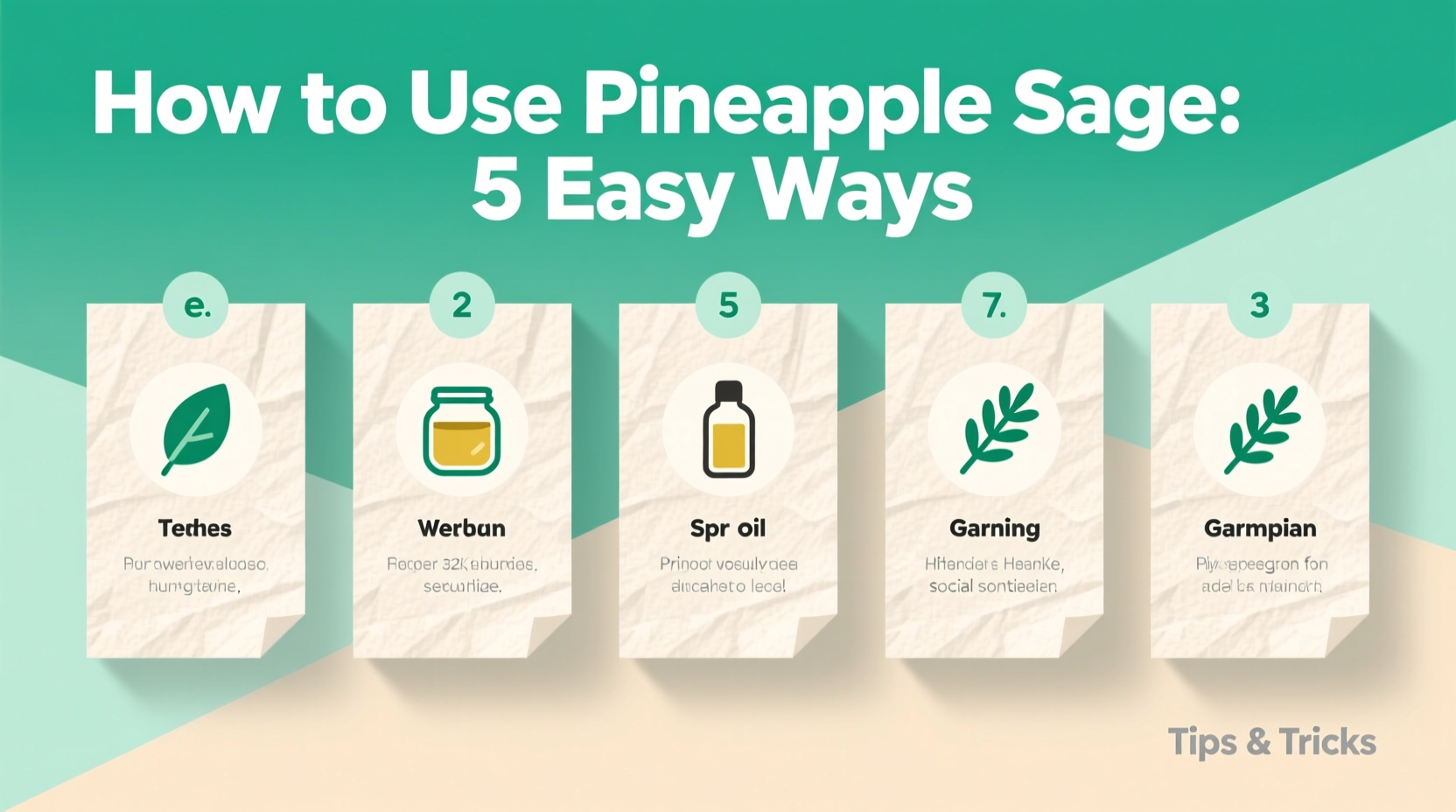 How to Use Pineapple Sage: 5 Easy Ways