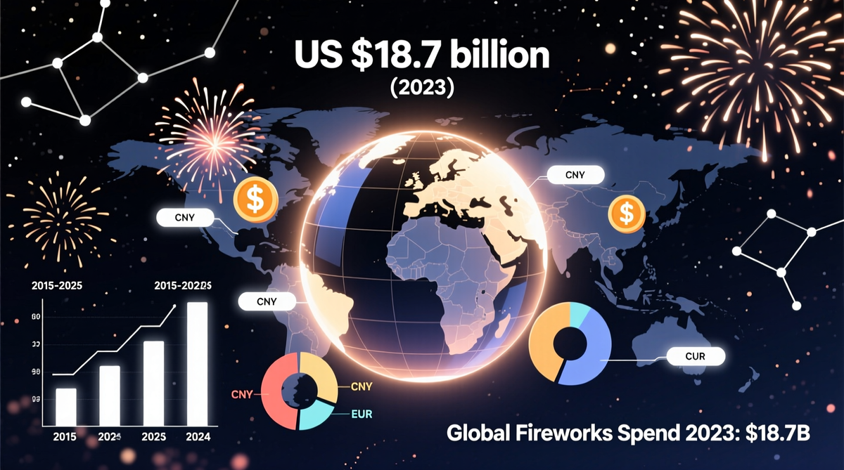 How Much Is Spent on New Year Fireworks Annually?