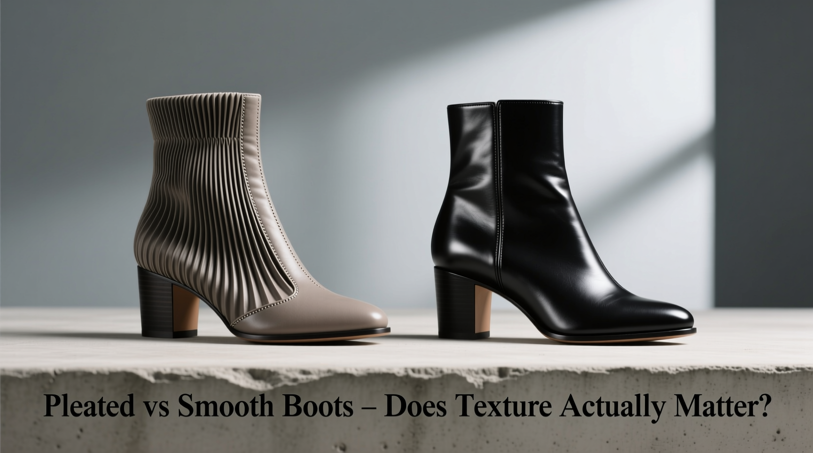 pleated vs smooth boots does the texture actually matter