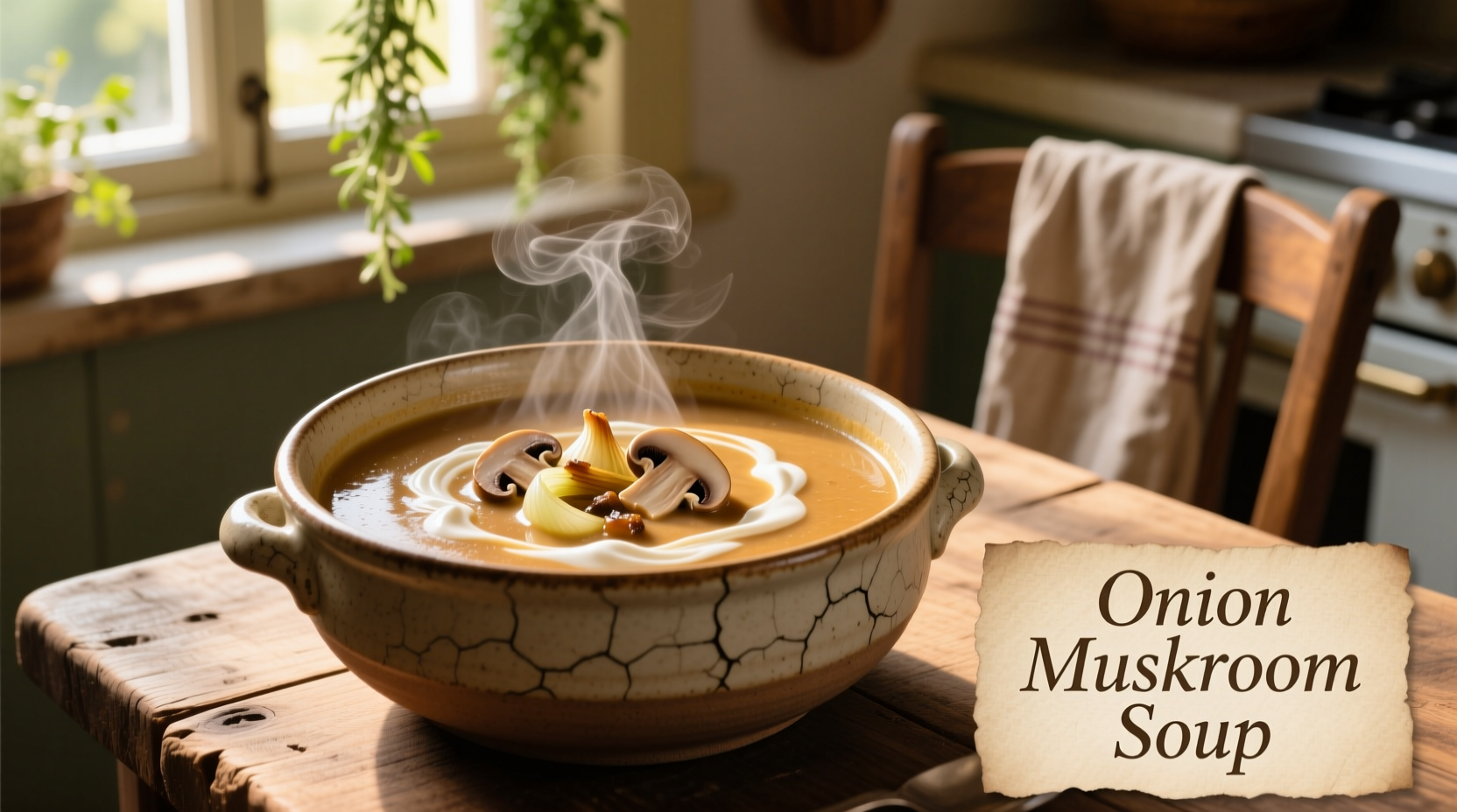 Perfect Onion Mushroom Soup Recipe in 45 Minutes
