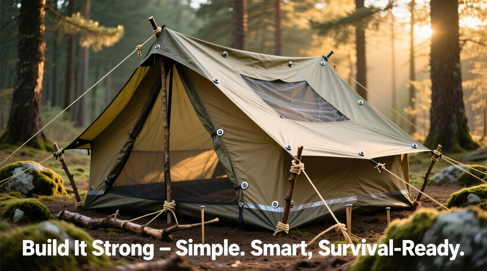 creative and easy methods for making a durable tent out of tarps