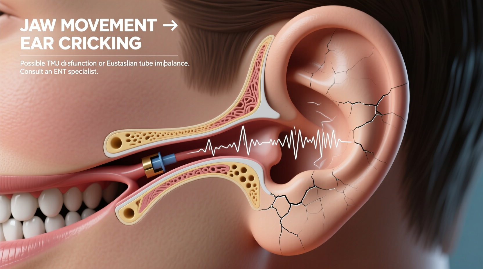 ears crackle when moving jaw causes and what to do