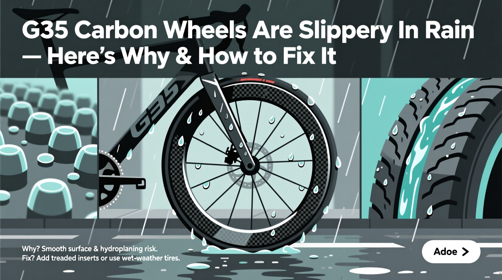 g35 carbon wheel slippery rain