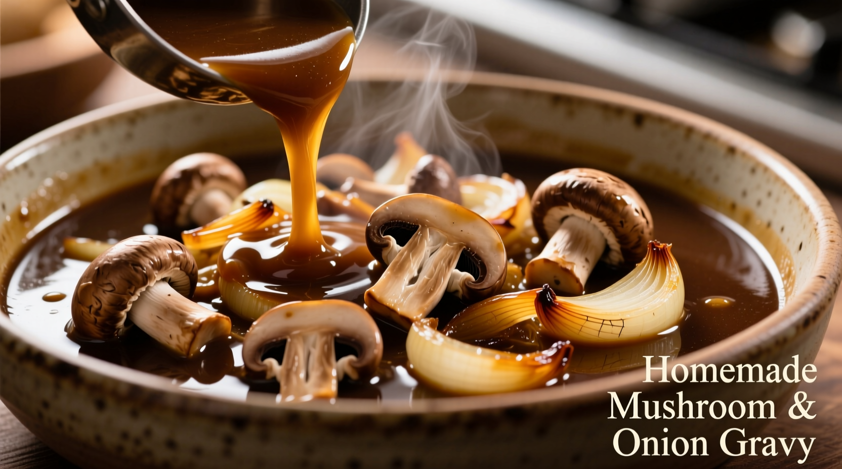 mushroom and onion gravy