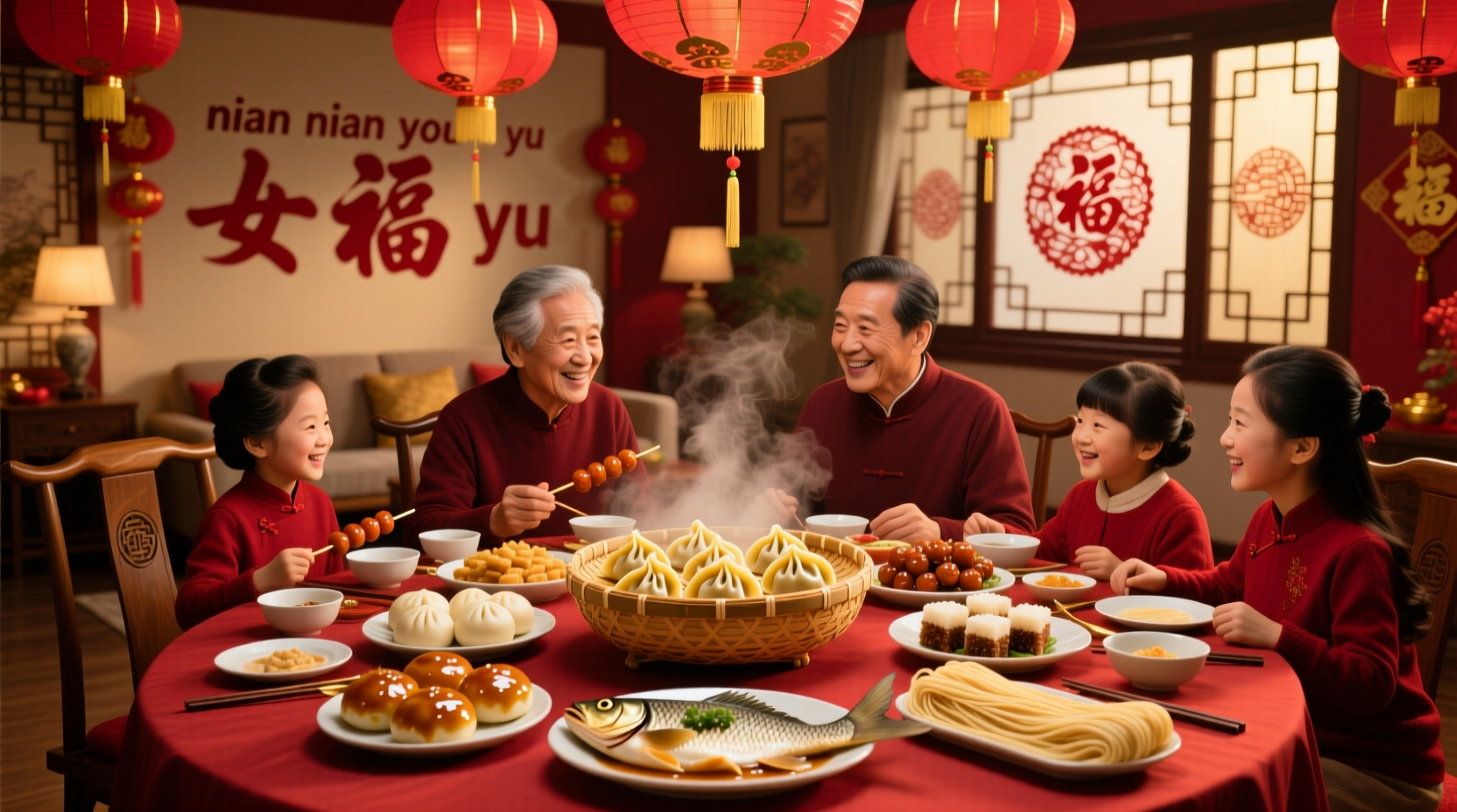 what foods do people eat on chinese new year