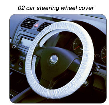 Universal Disposable Transparent Car Seats Cover Car Steering Wheel Covers Waterproof Car Handle Cover