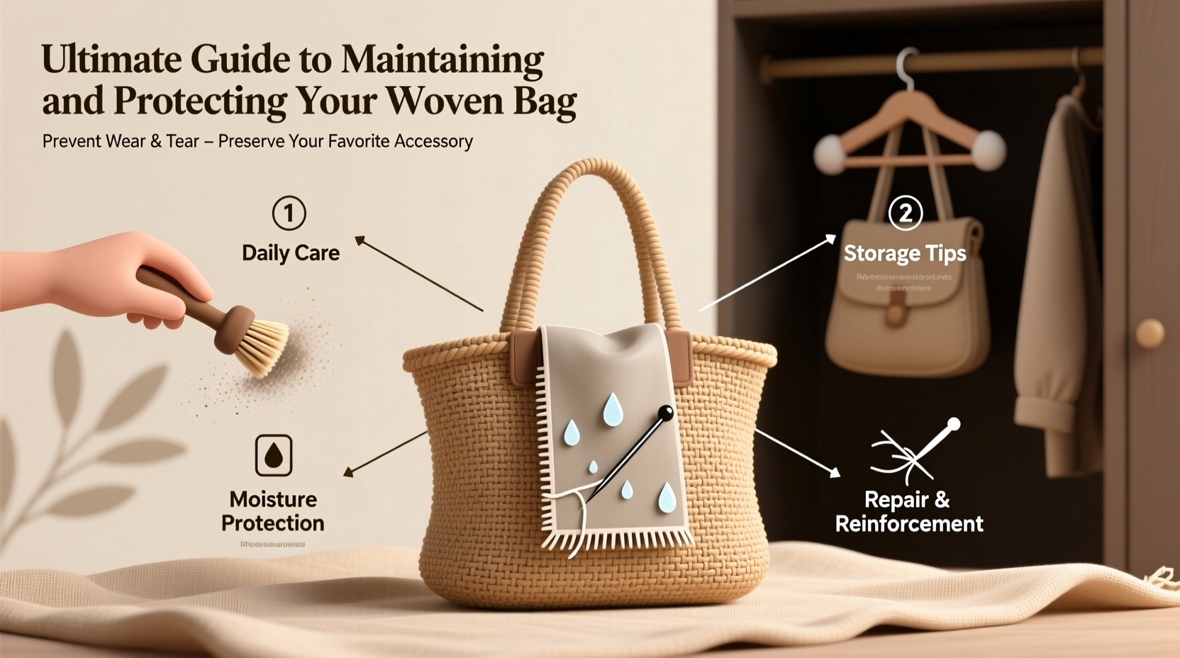 ultimate guide to maintaining and protecting your woven bag from wear and tear