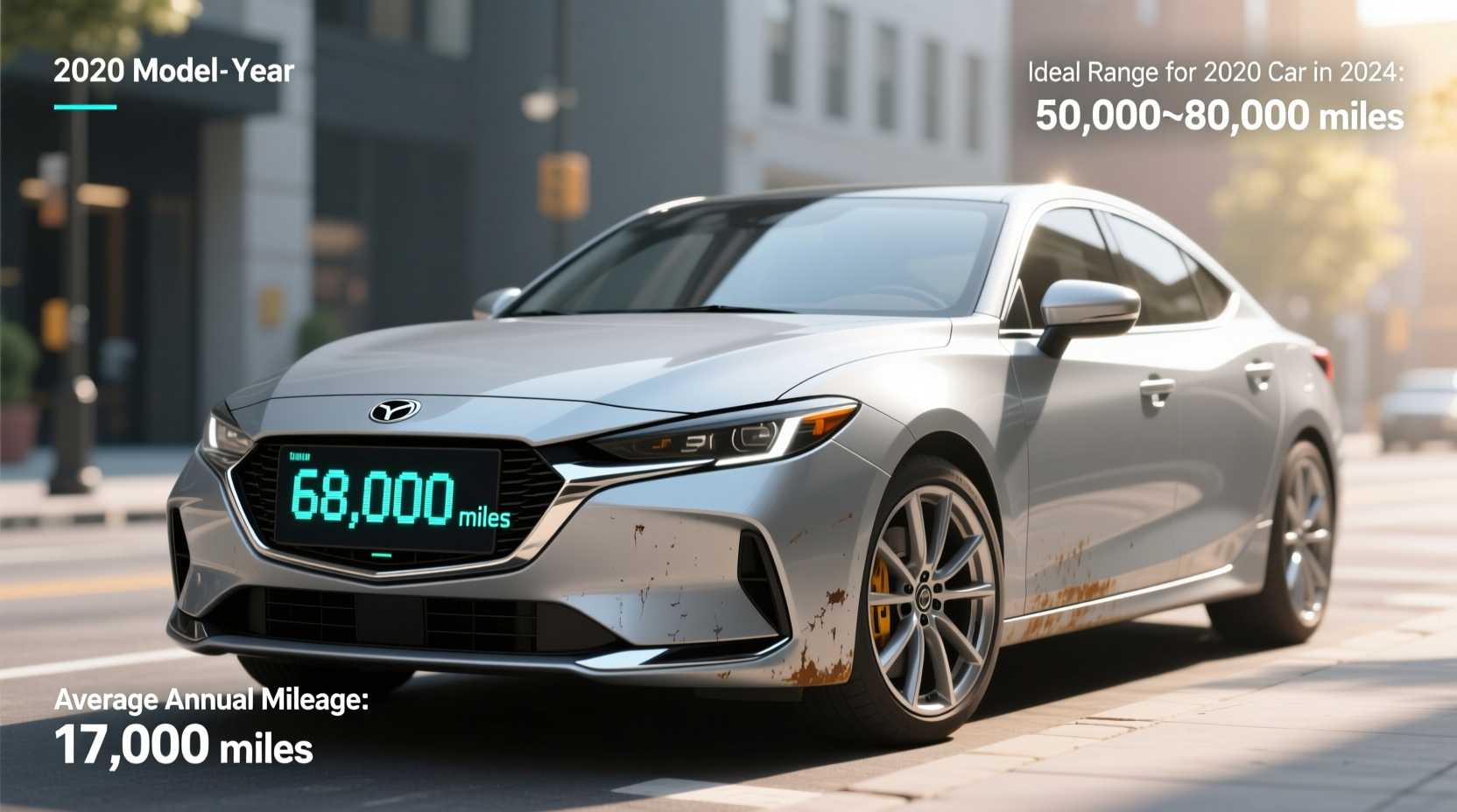 how many miles should a 2020 car have