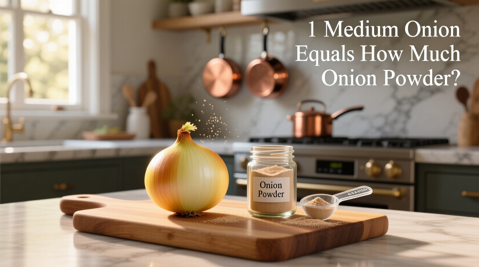 1 medium onion to onion powder conversion