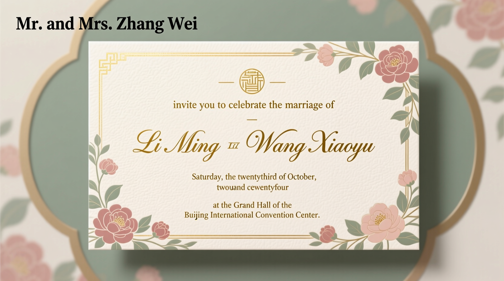 how to formally address a wedding invitation