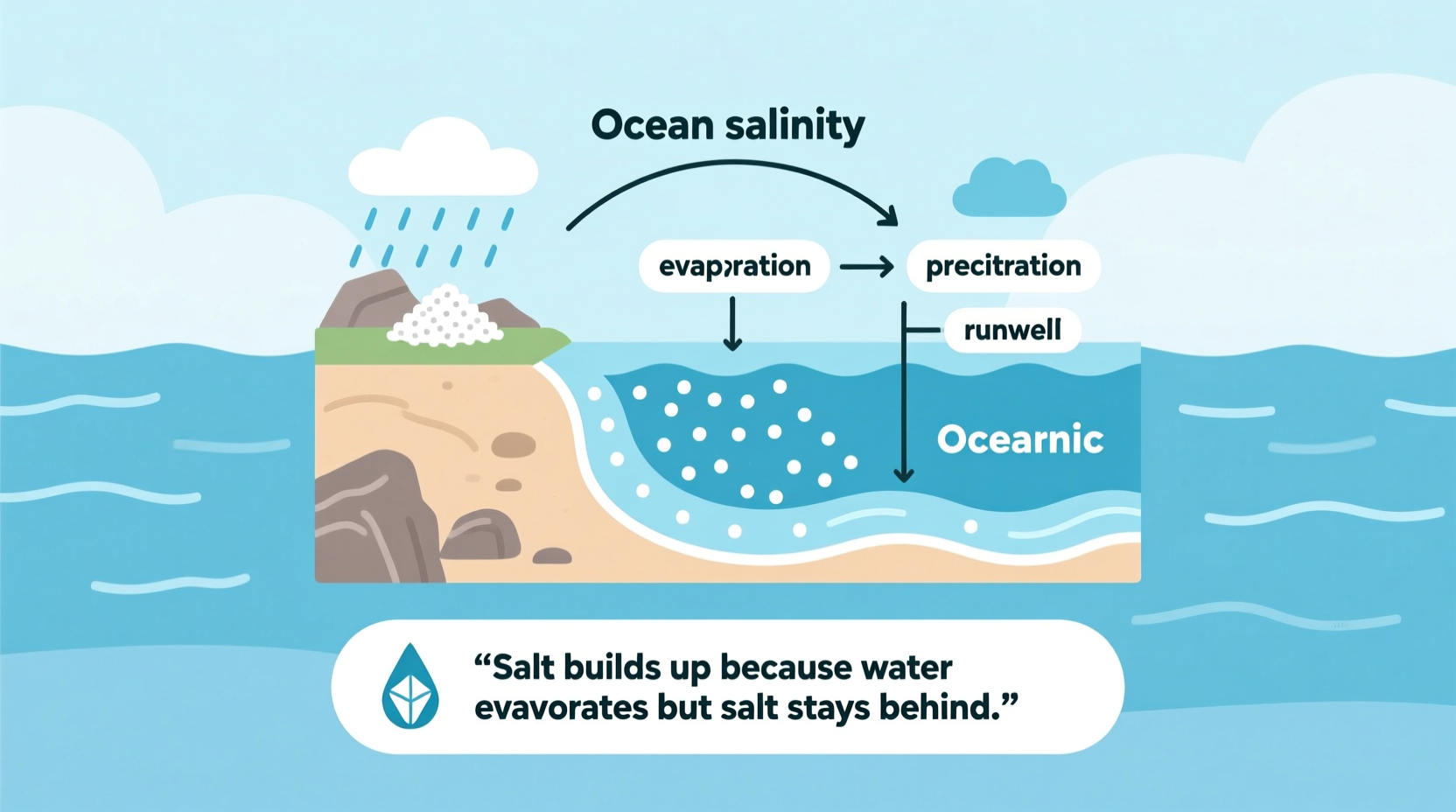 why is the ocean salty salinity explained simply