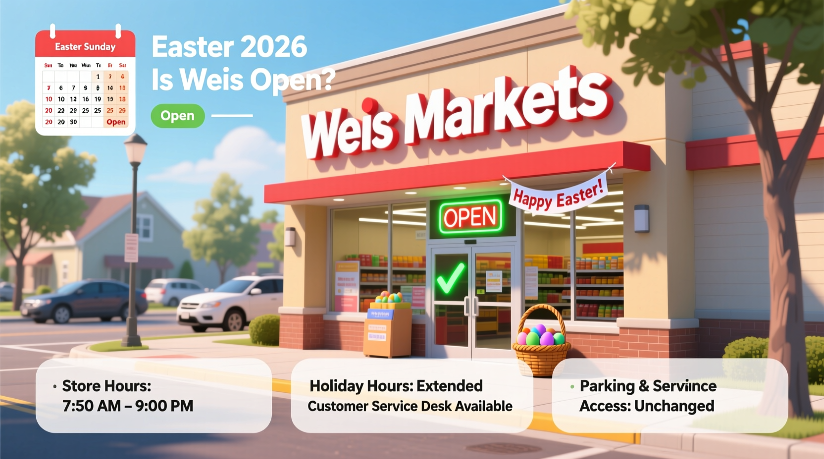is weis open on easter 2026