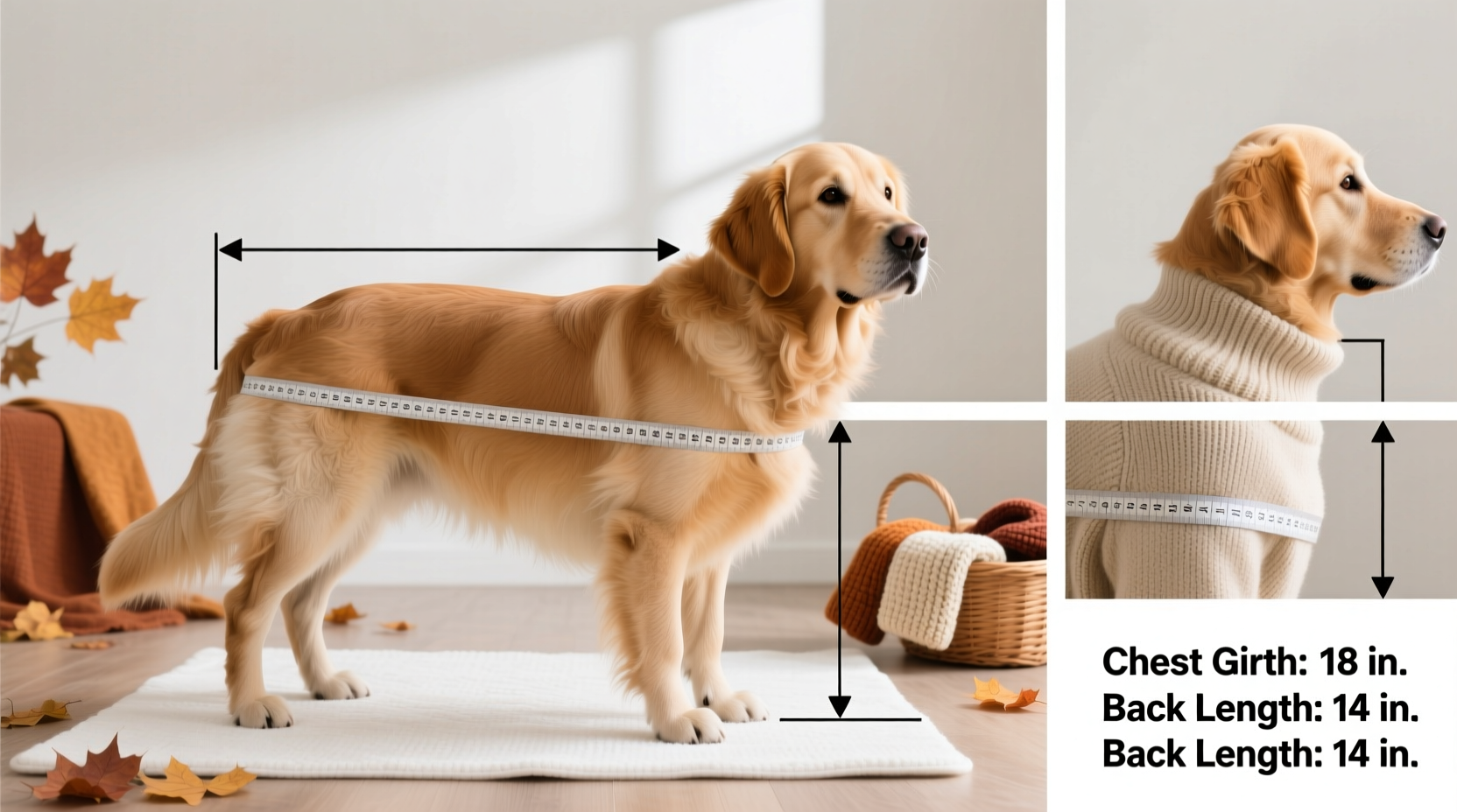 step by step guide to accurately measure your dog for cozy autumn clothes