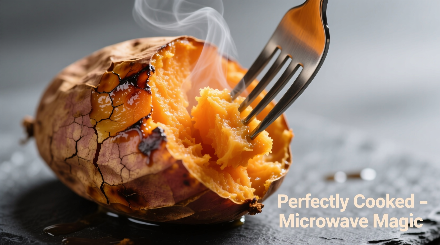 How to bake a sweet potato in the Microwave