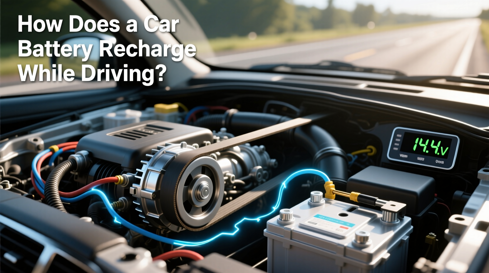 how does a car battery recharge