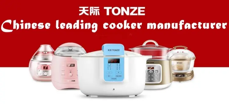  Tianji Electric Stew Pot, Ceramic Soup Porridge Cooker, Slow  Cookers with Lid, 1L, White: Home & Kitchen