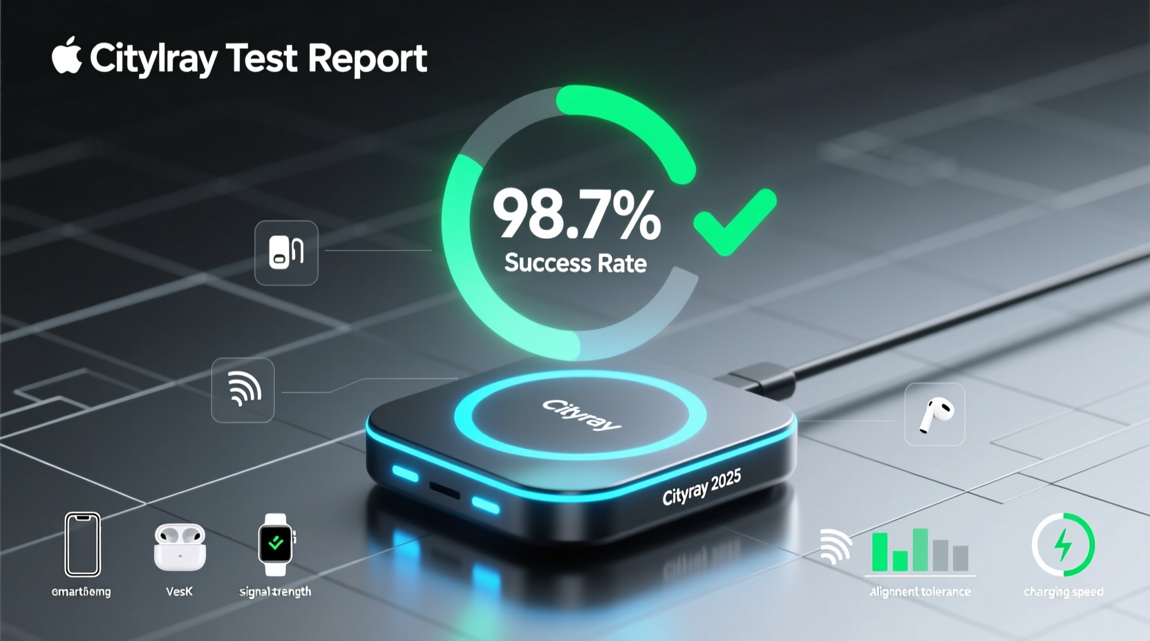 cityray 2025 wireless charger fit test