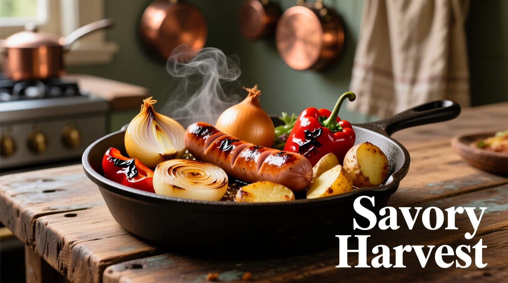 sausage onion peppers potatoes