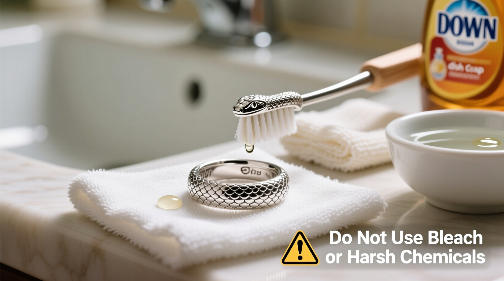 safe and effective methods to clean your snake ring without causing damage