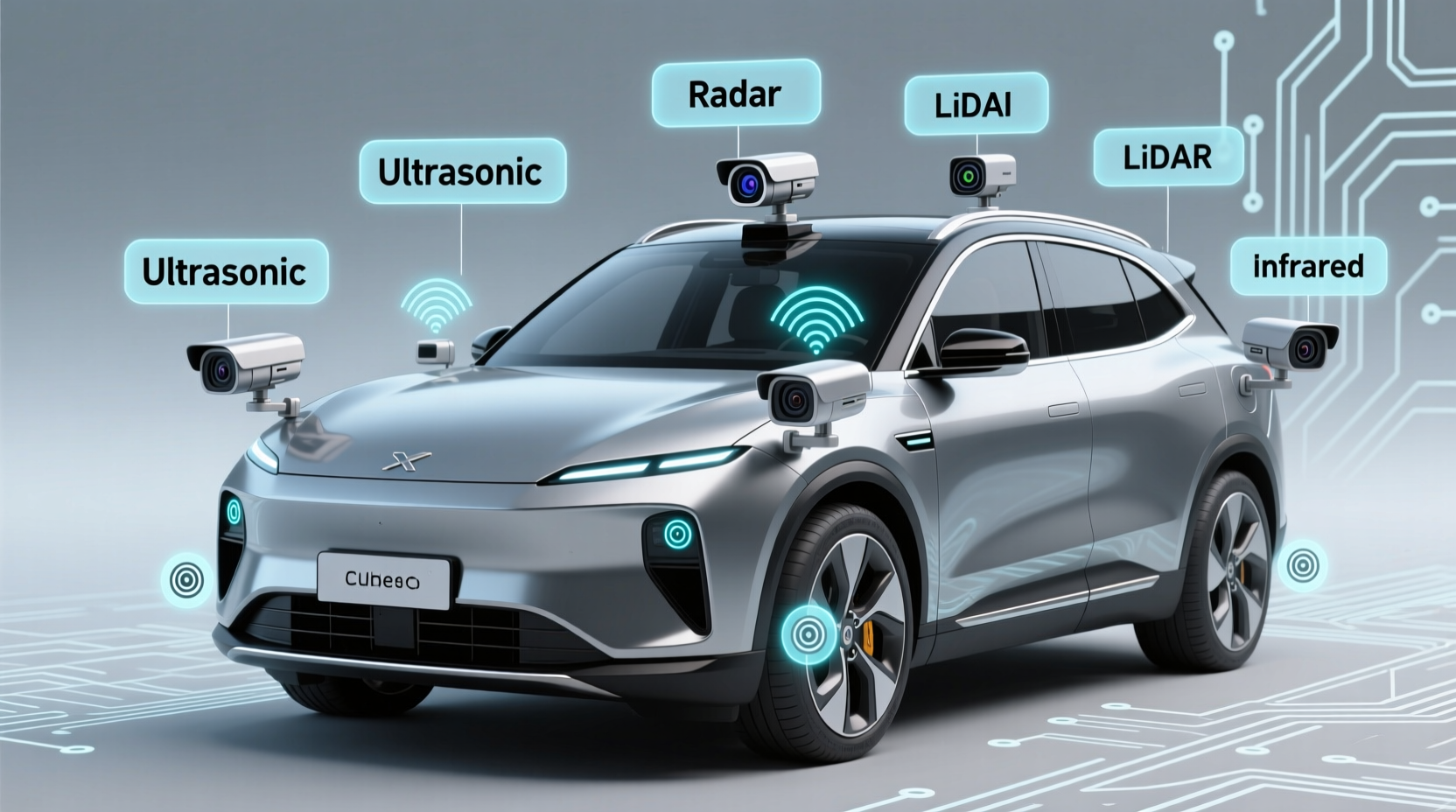 how many sensors are on a car