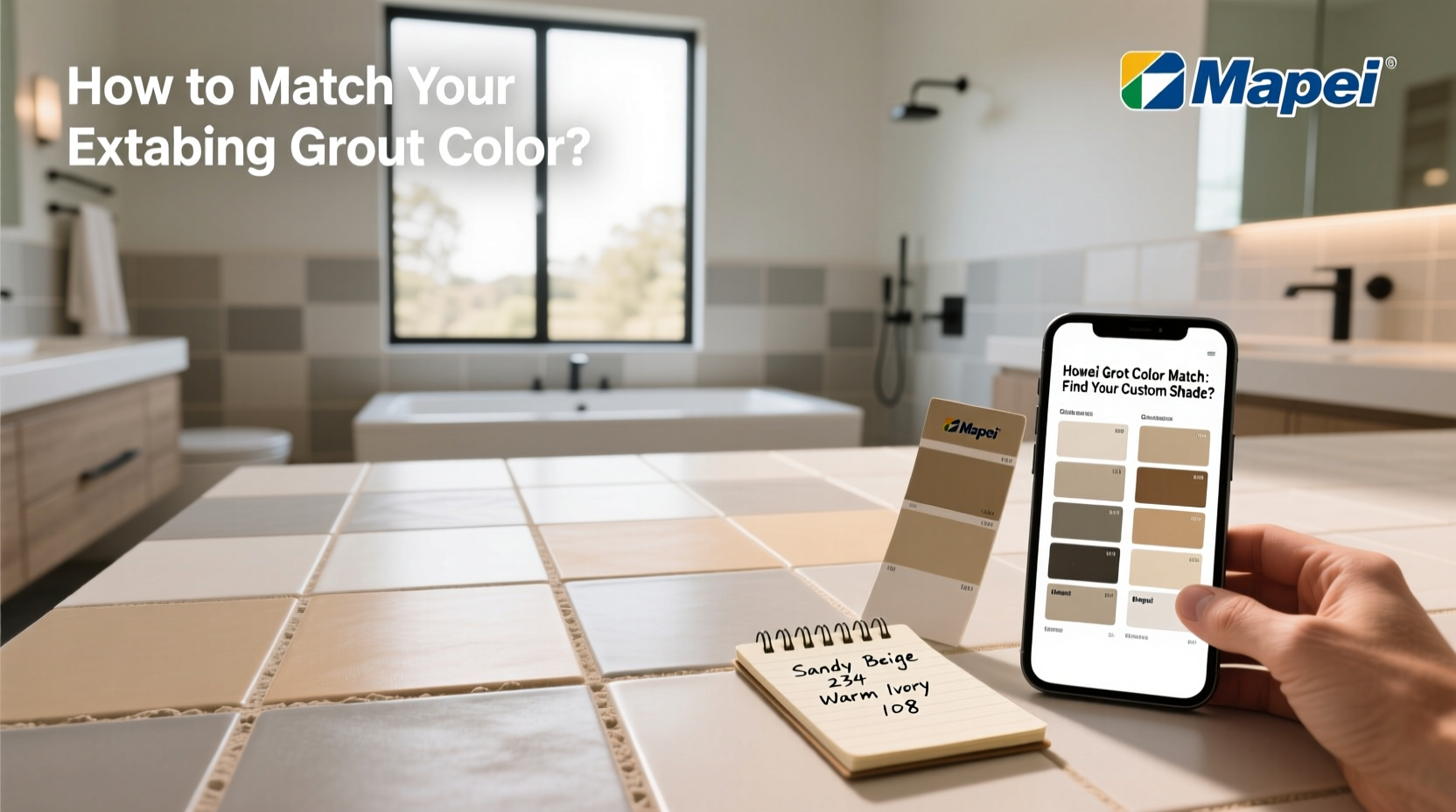 How to Match Mapei Grout to Custom or Existing Colors