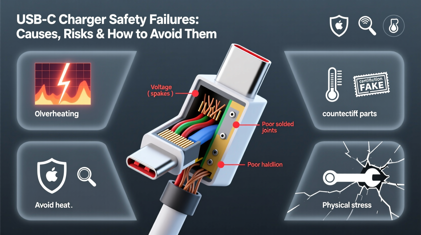 usb c charger safety failures