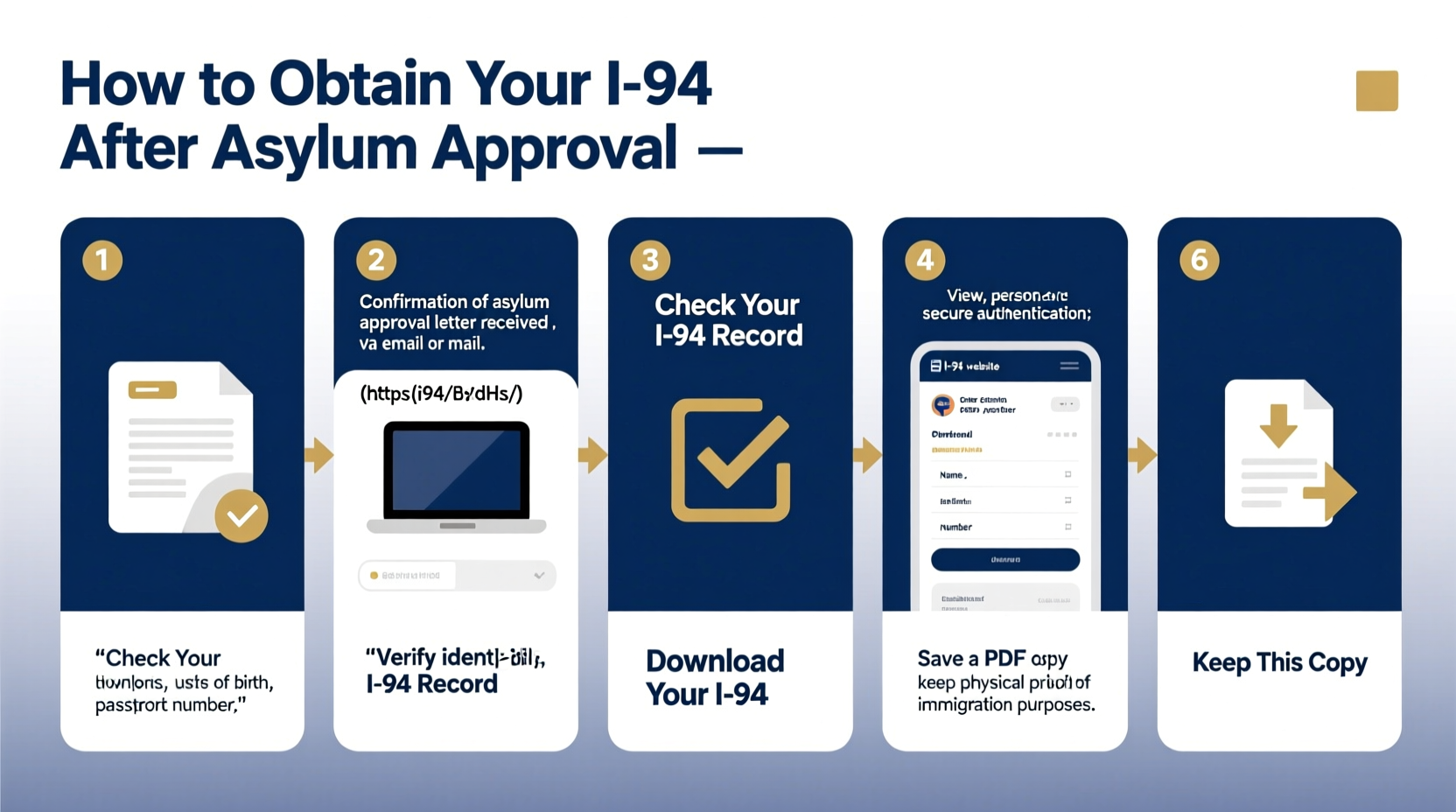 how to obtain your i 94 after asylum approval a step by step guide