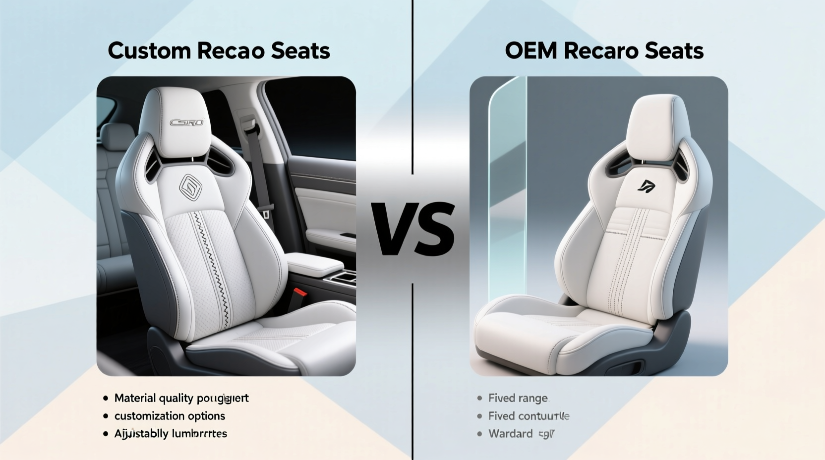 Custom vs OEM Recaro Seats: Key Differences Explained