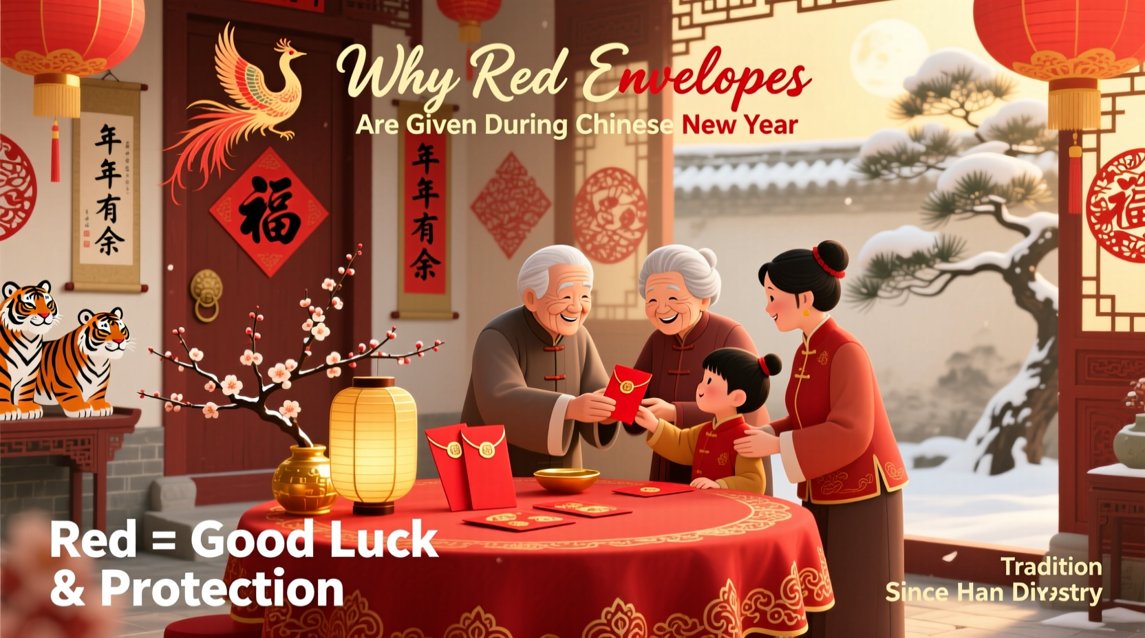 why do people give red envelopes chinese new year