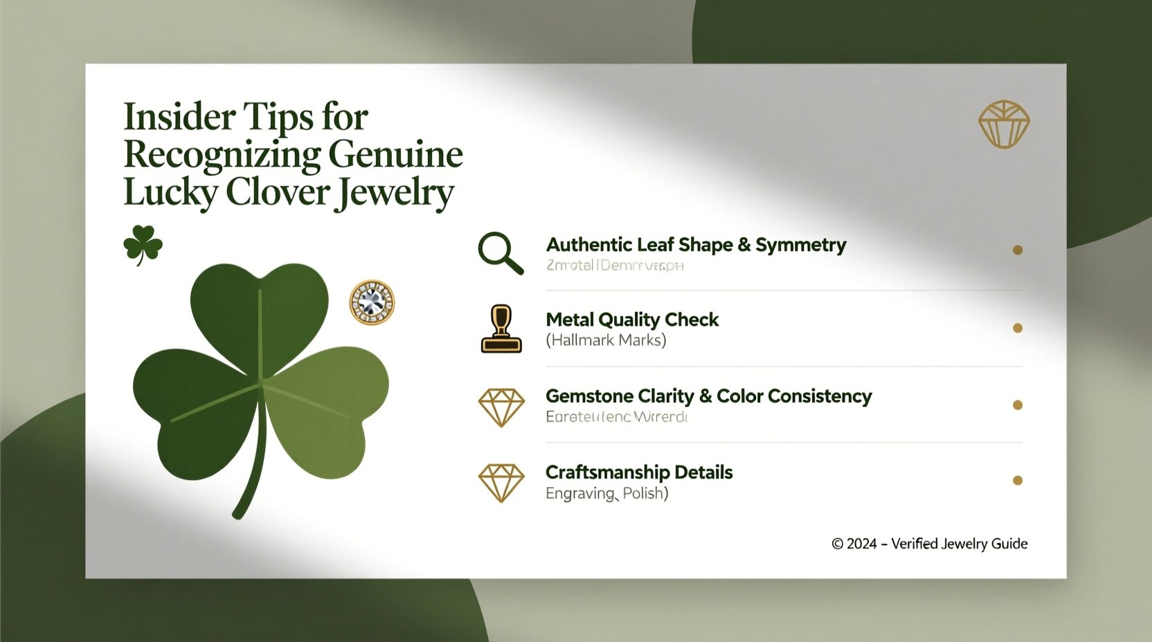insider tips for recognizing genuine lucky clover jewelry a practical buyers guide