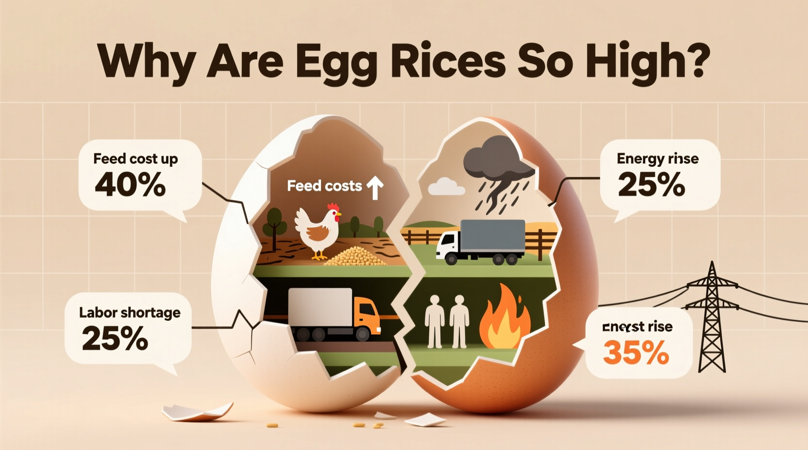 why are egg prices so high factors behind the increase