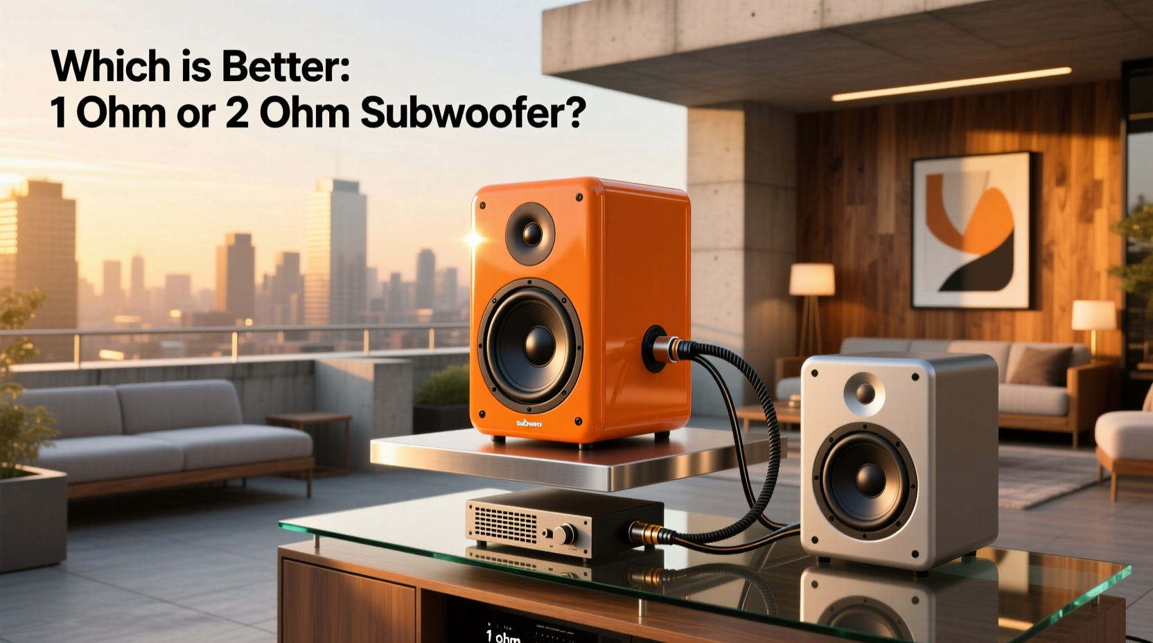 orange subwoofer,Which is better, a 1 ohm or 2 ohm subwoofer? buying guide